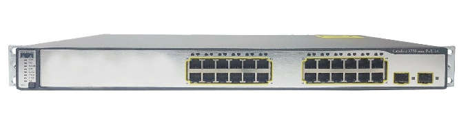 Cisco 3750 PoE [ Power over Ethernet ] 24 Port Ethernet Switch